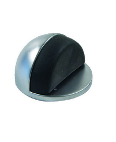 Sylvan Floor Mounted Door Stop - Chrome & Satin Chrome Plate Finish