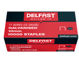 Delfast 22gauge Galvanised 71 Series Staples - Box 10000.