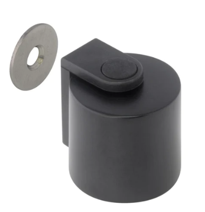 Mardeco 5043 Magnetic Door Stop Diameter Size 32mm x 30mm Height Finish Black .Brushed Nickel & Satin Chrome