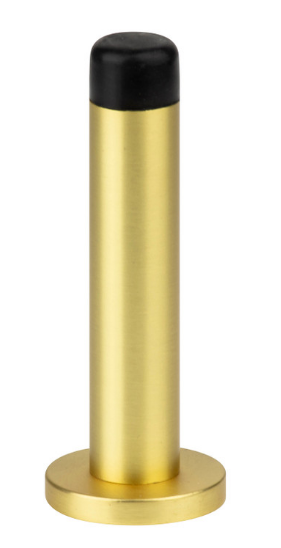 Sylvan Wall Mounted Door Stop 84mm Available In 4 Colours : Black ,Graphite ,Satin Brass ,Satin Nickel Finish