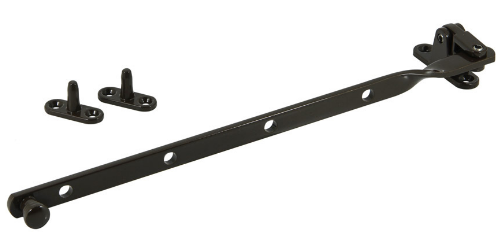 Jaeco Fanlight Stay 305mm Top Hung Window In 6 Colours : Brass Plate ,Chrome ,Florentine Bronze ,Satin Chrome ,Satin Nickel ,White