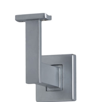 MILES NELSON BANISTER BRACKET SQUARE SATIN CHROME -CPNT