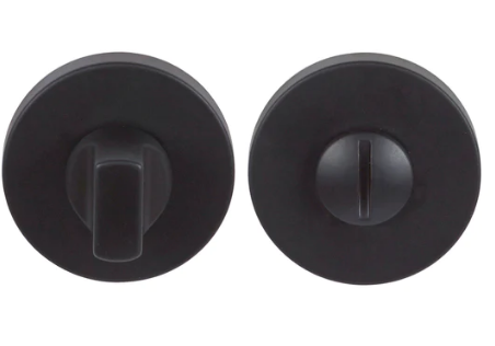 Groel Privacy Turn Round Finish Available In 5 Colours :  Brushed Satin Chrome ,Black ,Graphite (Bronze) ,Satin Brass ,Inox Tech