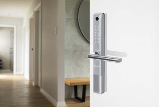 Sylvan Electronic Digital and Finger Print Lock ( no mortice included ) Black & Satin Nickle