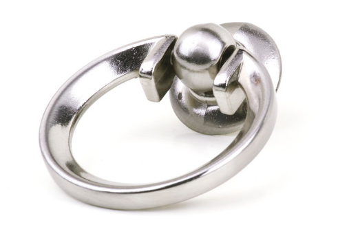 Sylvan Euro Kilburn Ring Pull 50mm Antique Black & Satin Nickel Plate Finish