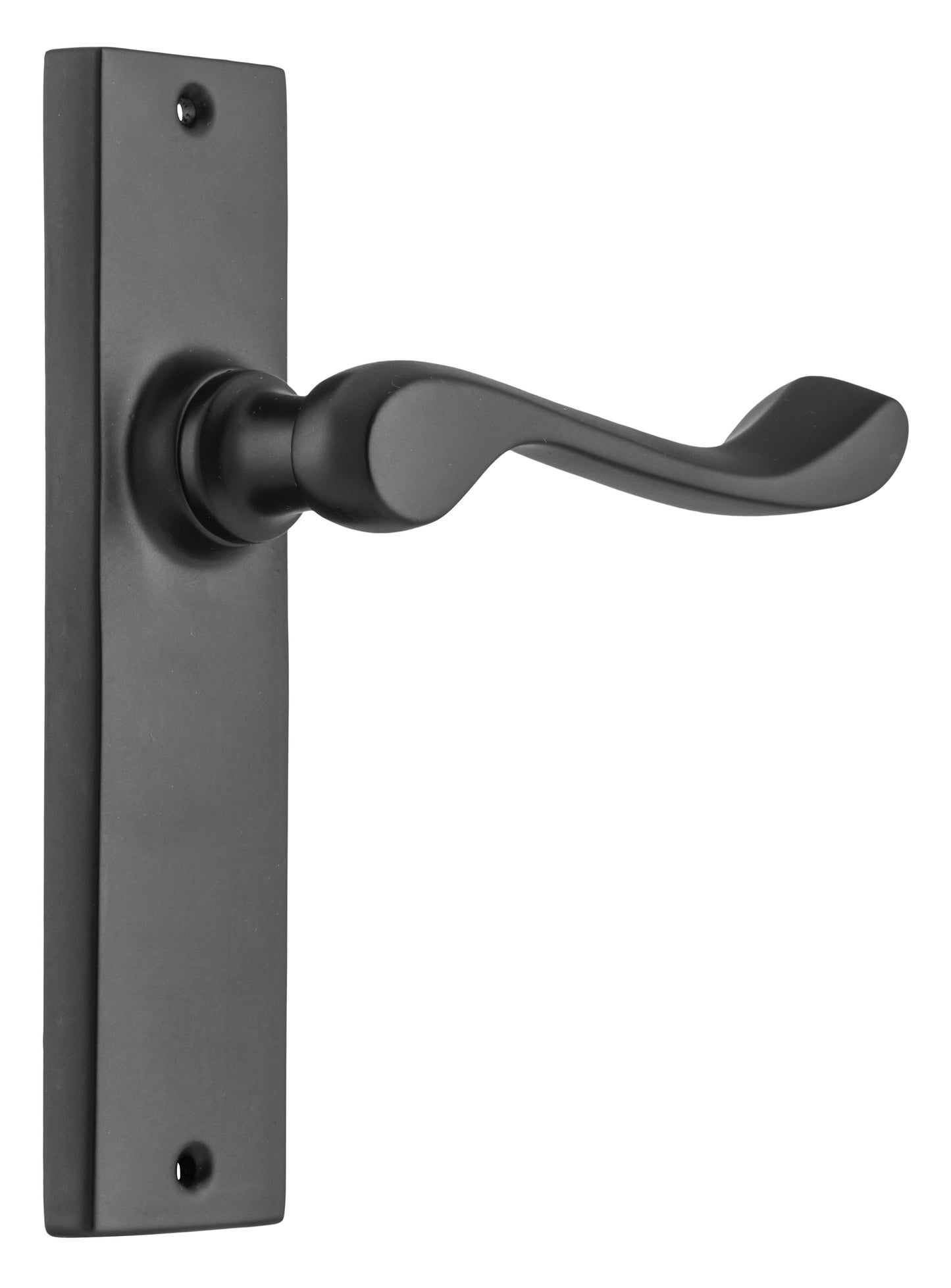 Door Lever Fremantle Latch Pair Matt Black H150xW35xP50mm