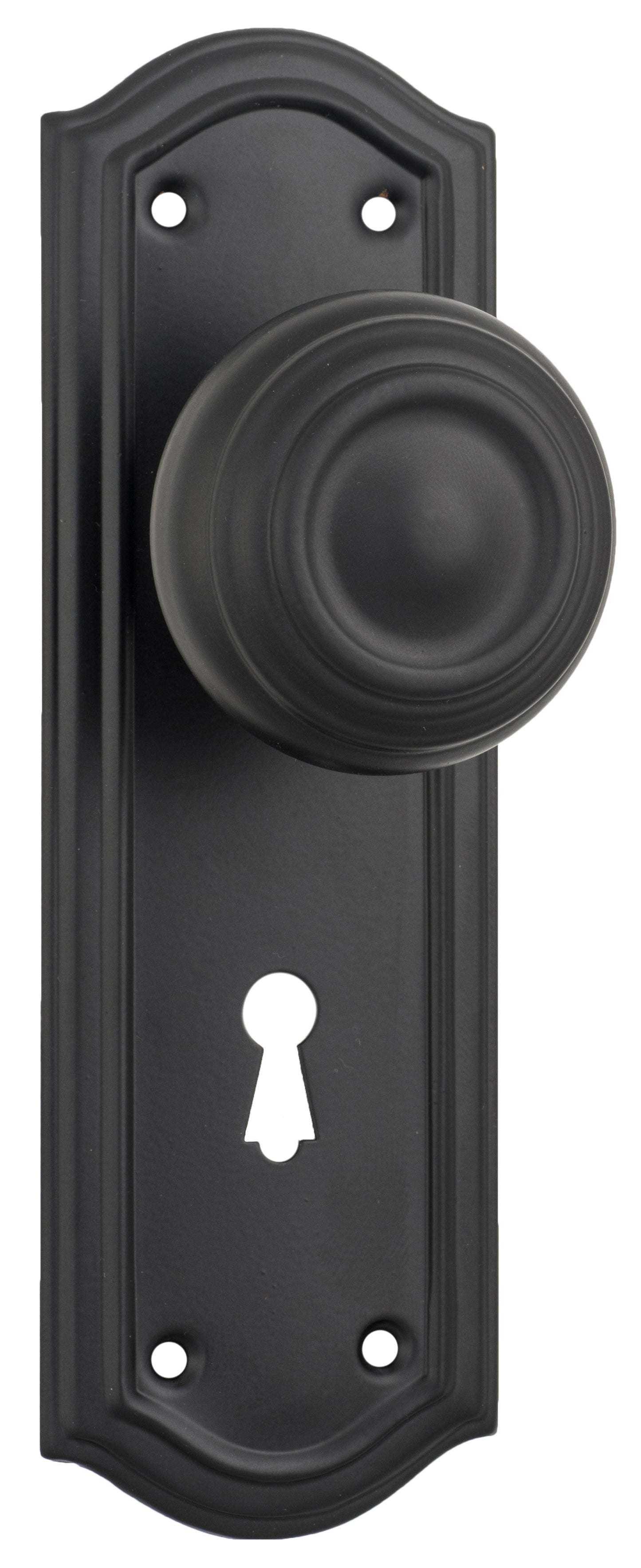 Door Knob Kensington Lock Pair Matt Black H175xP57xW58mm