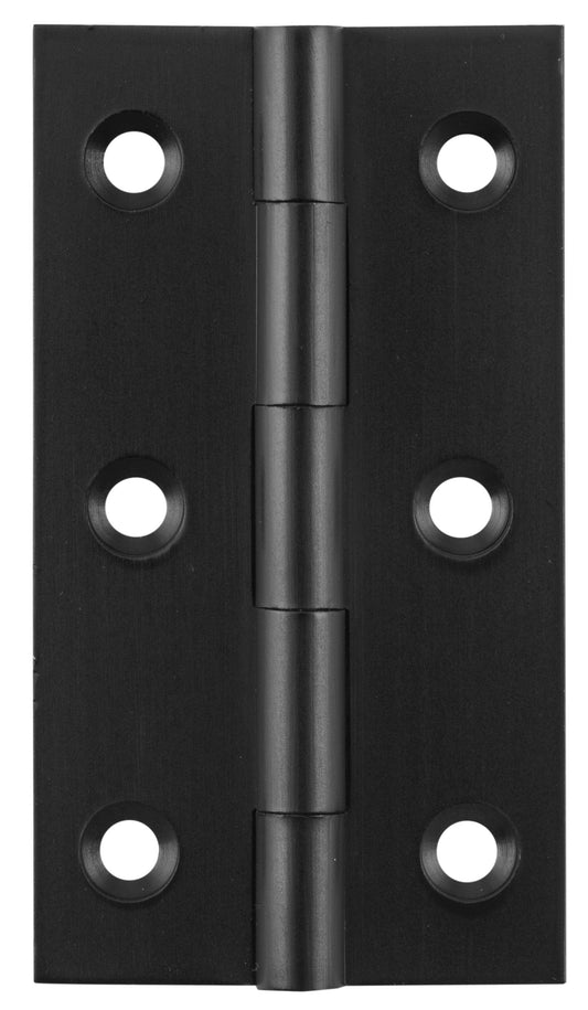 Cabinet Hinge Fixed Pin Matt Black H63xW35mm