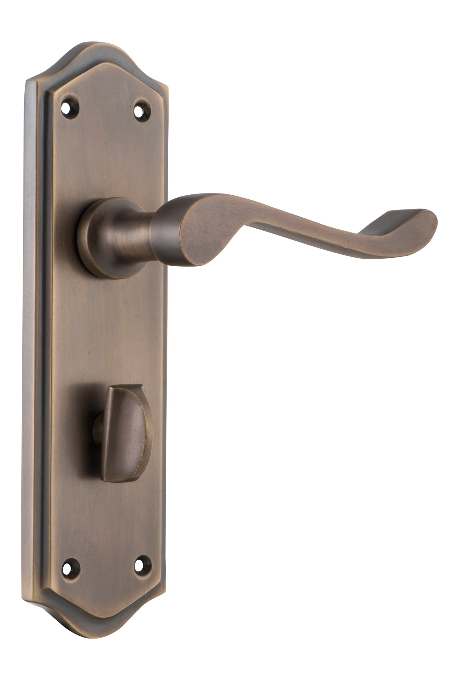 Door Lever Henley Privacy Pair Antique Brass H180xW50xP58mm