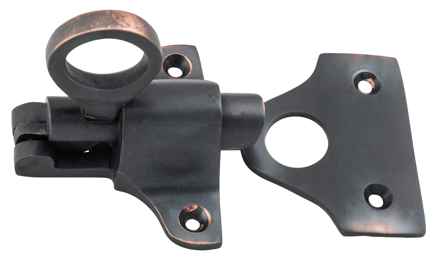 Fanlight Catch Antique Copper H50xW59mm