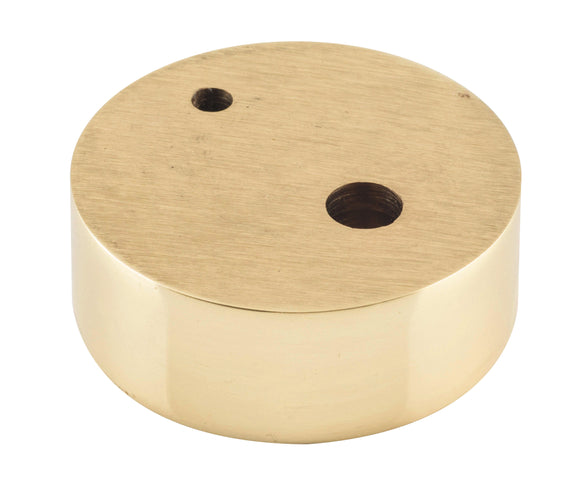 Door Stop Spacer Oval Polished Brass H15xD40mm