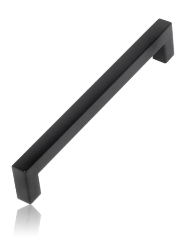 Mardeco 2006 Kitchen Cabinet Handle Width 12x12mm  Finish Black Hollow Available In 5 Sizes : 320mm ,256mm ,192mm ,160mm ,128mm