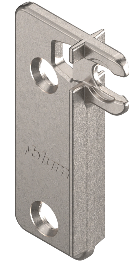 BLUM METABOX Gallery Back Bracket Screw-on Per Piece (not a pair) ZRR.8000.01