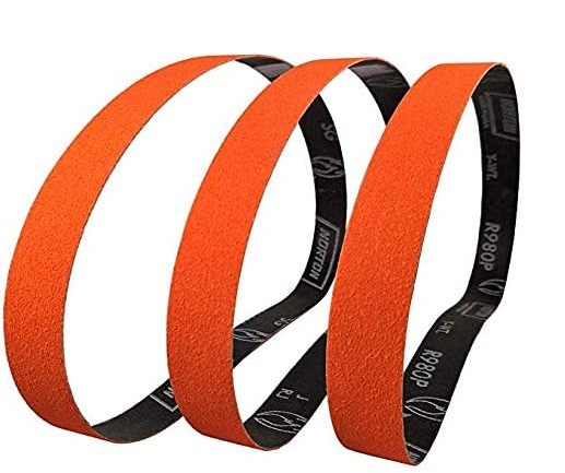 Norton Red-X-Cloth Ceramic Belts For Fixed Machines 100x914mm R976