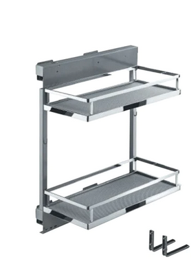 San Stainless Steel Oil Pull Out Left Kitchen Storage Mechanisms