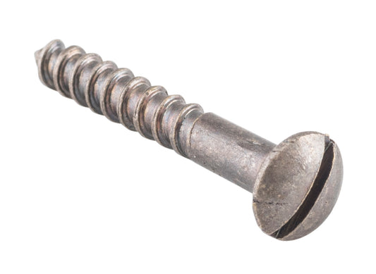Screw Domed Head Packet 50 Rumbled Nickel L25 6 Gauge