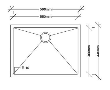 San Sink Stainless Steel AN5540-Verona Delta Range 1.0mm
