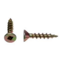 Screws Square Drive Wood Screws Yellow Zinc Pack of 200