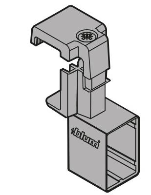 Blum ORGA-LINE  Cross Gallery Rail Connector antaro (For B-160mm,C-196mm & D-224 height) ,(Cut to size, length 1104mm) Pull outs.