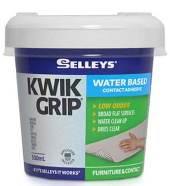 Selleys Kwik Grip Water based 500ml - priced per unit Minimum order 6 units,