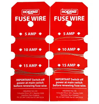 SOUDAL HOLDFAST FUSE WIRE 5-10-15AMP 2PK HANGSELL PRICED PER UNIT MINIMUM ORDER QUANTITY 12 UNITS