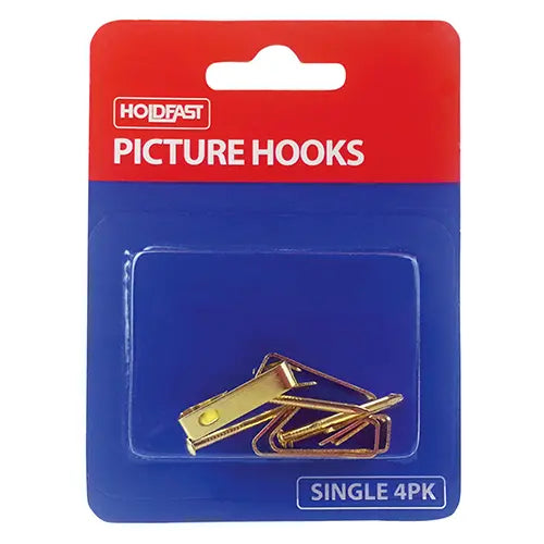 SOUDAL HOLDFAST PICTURE HOOKS SINGLE 4PK BLISTERED PRICED PER UNIT MINIMUM ORDER QUANTITY 12 UNITS