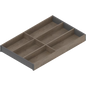 BLUM AMBIA-LINE CUTLERY INSERT Width 300mm, Length 450 ,500 & 550mm( length 3 option) x Height M 106mm Wood design for NL Available in :Silk White,Orion Grey and Terra Black