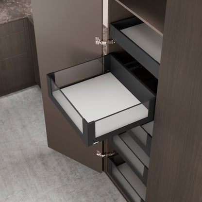 Blum Legrabox pure kitset one door Design Element fronts & sides 500-550mm (length 2 option),5 x 70kg Space tower up to 600w