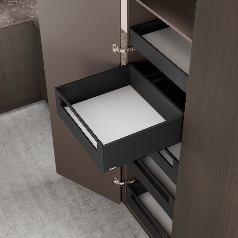 Blum Legrabox pure kitset one door Design Element fronts Length 500-550mm ,5 × 40kg Space tower up to 600W