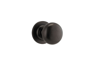 Iver Cambridge Door Knob Rose Round Concealed Fix Pair Passage Kit, Privacy Kit , Entrance Kit with High Security Lock -Signature Brass