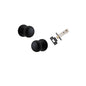 Iver Cambridge Door Knob Rose Round Concealed Fix Pair Passage Kit, Privacy Kit , Entrance Kit with High Security Lock -Matt Black