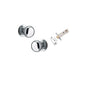 Iver Cambridge Door Knob Rose Round Concealed Fix Pair Passage Kit, Privacy Kit , Entrance Kit with High Security Lock -Polished Chrome