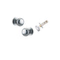 Iver Cambridge Door Knob Rose Round Concealed Fix Pair Passage Kit, Privacy Kit , Entrance Kit with High Security Lock -Brushed Chrome