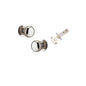 Iver Cambridge Door Knob Rose Round Concealed Fix Pair Passage Kit, Privacy Kit , Entrance Kit with High Security Lock -Polished Nickel