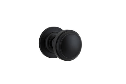 Iver Paddington  Door Knob Round Rose Concealed Fix Pair, Passage Kit, Privacy Kit , Entrance Kit with High Security Lock - Matt Black