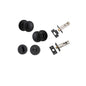 Iver Paddington  Door Knob Round Rose Concealed Fix Pair, Passage Kit, Privacy Kit , Entrance Kit with High Security Lock - Matt Black