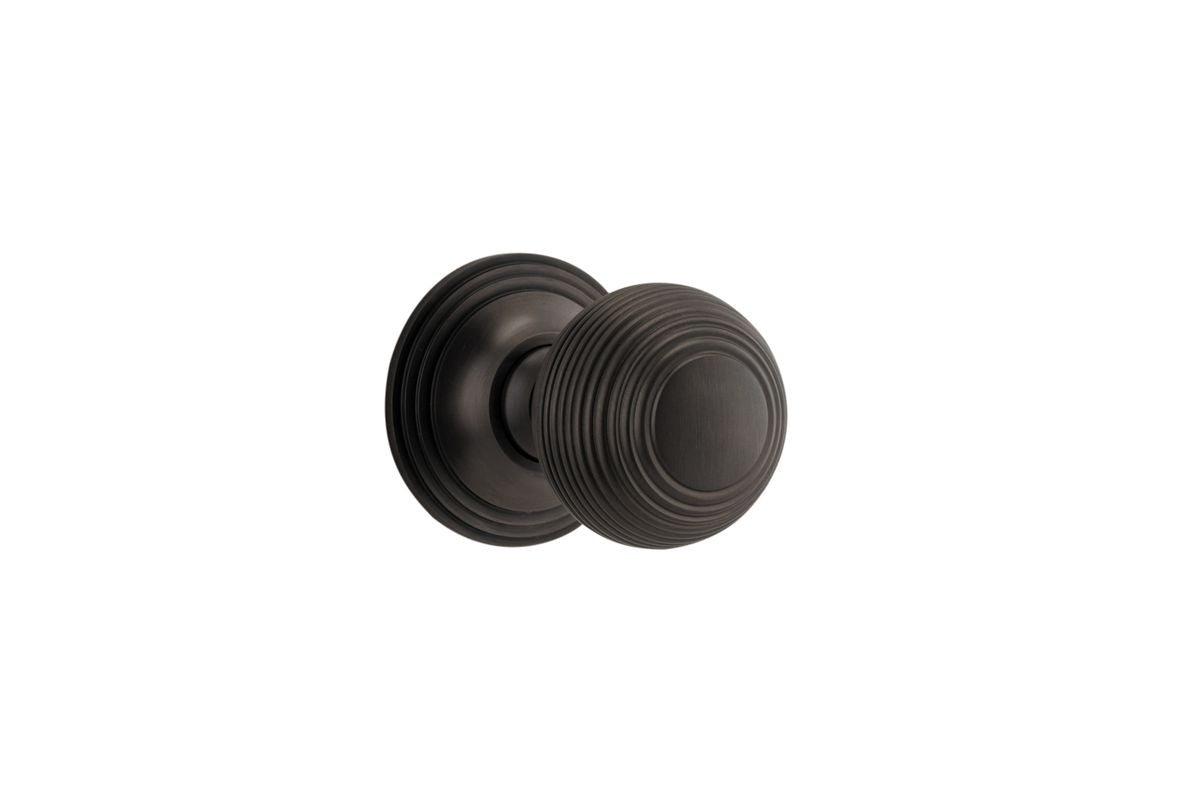 Iver Guildford Door Knob Rose Round Concealed Fix Pair, Passage Kit, Privacy Kit , Entrance Kit with High Security Lock - Signature Brass