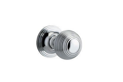 Iver Guildford Door Knob Rose Round Concealed Fix Pair, Passage Kit, Privacy Kit , Entrance Kit with High Security Lock - Polished Chrome