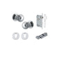 Iver Guildford Door Knob Rose Round Concealed Fix Pair, Passage Kit, Privacy Kit , Entrance Kit with High Security Lock - Polished Chrome