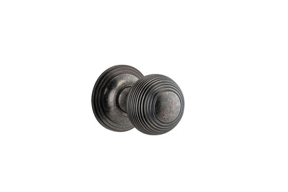 Iver Guildford Door Knob Rose Round Concealed Fix Pair, Passage Kit, Privacy Kit , Entrance Kit with High Security Lock - Distressed Nickel