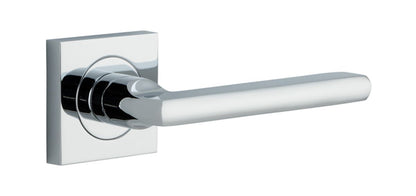 Iver Baltimore Door Knob Rose Square Concealed Fix Pair, Passage Kit, Privacy Kit , Entrance Kit with High Security Lock - Polished Chrome