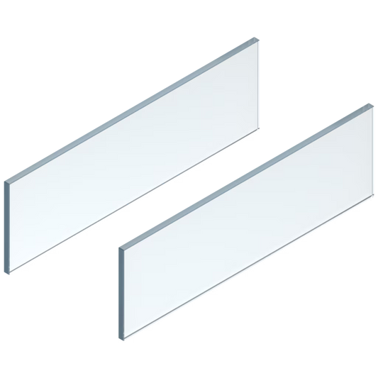 Blum Legrabox Clear glass Design Elements 550 side set (Pair) ZE7S438G