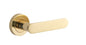 Iver Bronte Door Lever Rose Round Concealed Fix Pair, Passage Kit, Privacy Kit , Entrance Kit with High Security Lock -Polished Brass