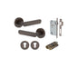 Iver Bronte Door Lever Rose Round Concealed Fix Pair, Passage Kit, Privacy Kit , Entrance Kit with High Security Lock - Signature Brass