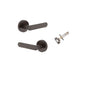 Iver Bronte Door Lever Rose Round Concealed Fix Pair, Passage Kit, Privacy Kit , Entrance Kit with High Security Lock - Signature Brass