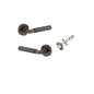 Iver Berlin Door Lever Rose Round Concealed Fix Pair, Passage Kit, Privacy Kit , Entrance Kit with High Security Lock - Signature Brass