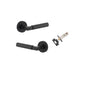 Iver Berlin Door Lever Rose Round Concealed Fix Pair, Passage Kit, Privacy Kit , Entrance Kit with High Security Lock - Matt Black