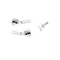 Iver Berlin Door Lever Rose Round Concealed Fix Pair, Passage Kit, Privacy Kit , Entrance Kit with High Security Lock - Polished Chrome