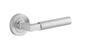 Iver Berlin Door Lever Rose Round Concealed Fix Pair, Passage Kit, Privacy Kit , Entrance Kit with High Security Lock - Brushed Chrome