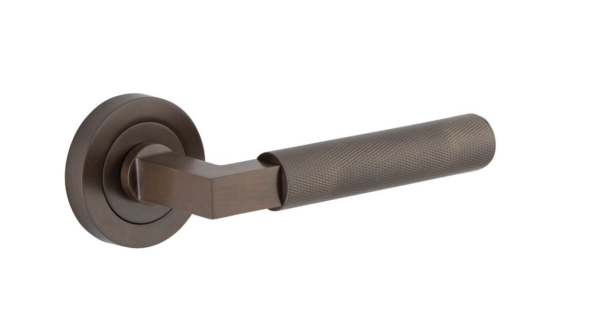 Iver Brunswick  Door Lever Rose Round Concealed Fix Pair, Passage Kit, Privacy Kit , Entrance Kit with High Security Lock - Signature Brass